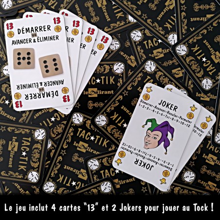 Jeu de cartes TAC TIK et jeu de TOCK - 54 cartes.