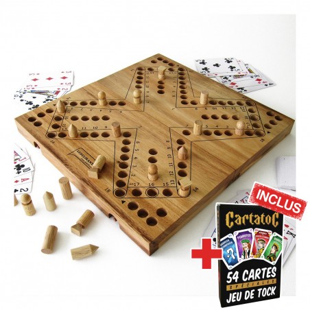 Jeu de Tock à 4 joueurs avec CartatoC - LEDELIRANT