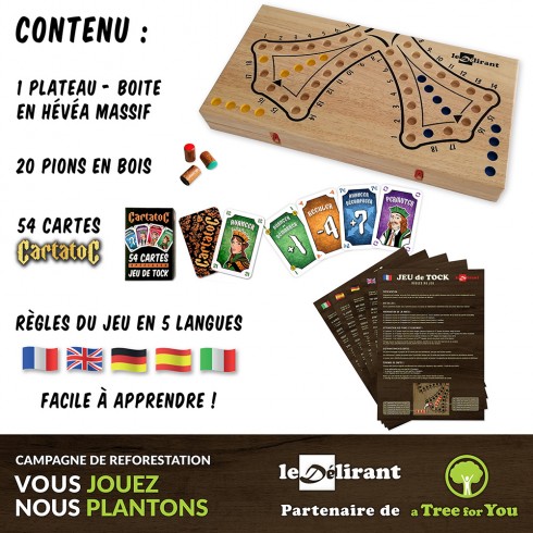 Jeu de Tock 4 joueurs taille XL + CartatoC ledelirant