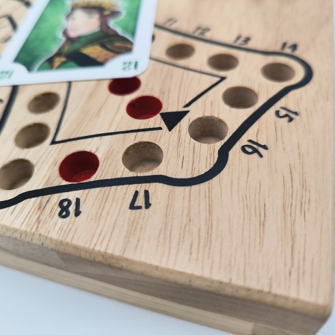 Jeu de Tock 4 joueurs en bois d'hévéa + CartatoC ledelirant tac tik