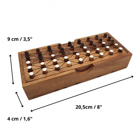 FANORONA jeu Dames malgaches en bois massif