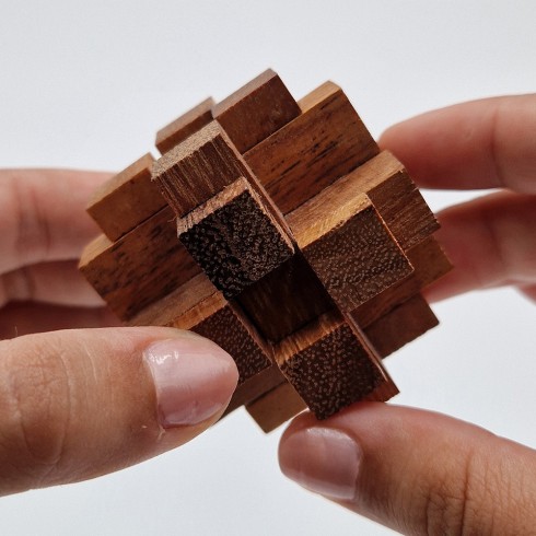 Coffret de 3 Casse-têtes en Bois...
