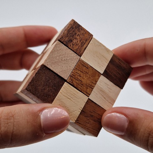 Coffret de 3 Casse-têtes en Bois...