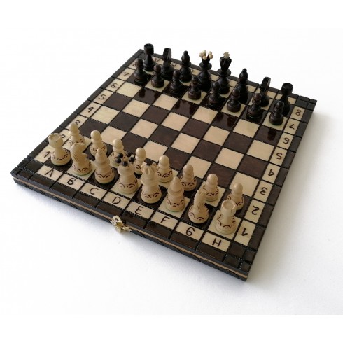 Échiquier Pliable 31×31 cm en Bois de charme - LEDELIRANT