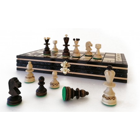 Échiquier Pliable 31×31 cm en Bois de charme - LEDELIRANT