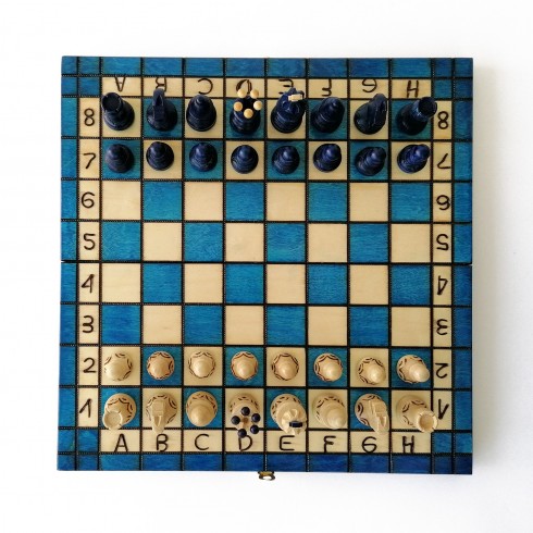 Échiquier Pliable 31×31 cm en Bois de charme - LEDELIRANT