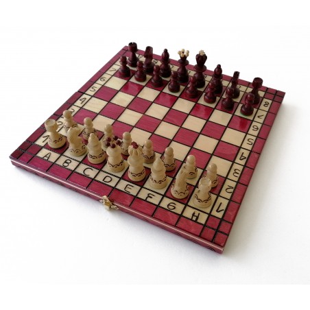 Échiquier Pliable 31×31 cm en Bois de charme - LEDELIRANT