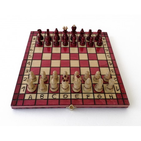 Échiquier Pliable 31×31 cm en Bois de charme - LEDELIRANT