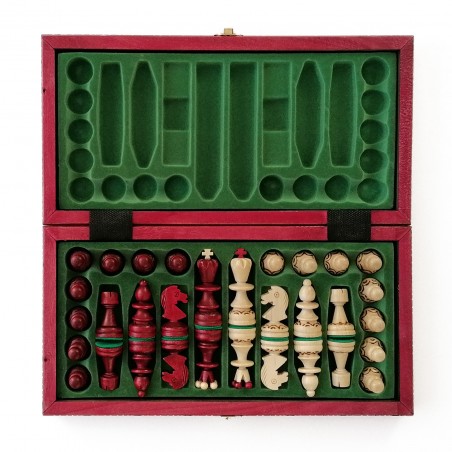 Échiquier Pliable 31×31 cm en Bois de charme - LEDELIRANT