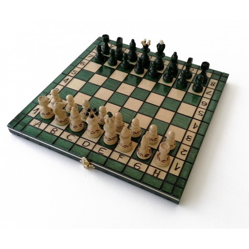 Échiquier Pliable 31×31 cm en Bois de charme - LEDELIRANT