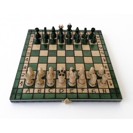 Échiquier Pliable 31×31 cm en Bois de charme - LEDELIRANT