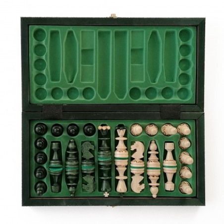 Échiquier Pliable 31×31 cm en Bois de charme - LEDELIRANT