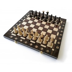 Échiquier Pliable 40×40 cm en Bois – Haute Qualité LEDELIRANT