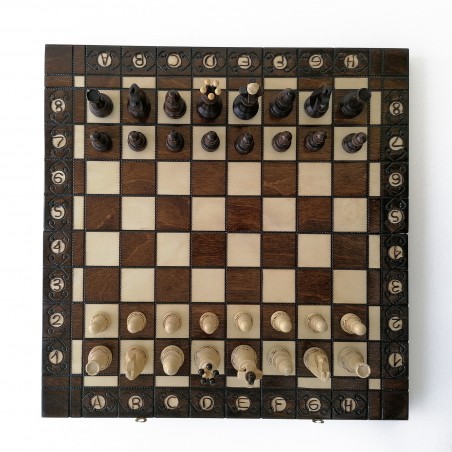 Échiquier Pliable 40×40 cm en Bois – Haute Qualité LEDELIRANT