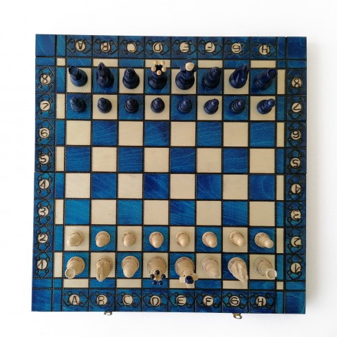 Échiquier Pliable 40×40 cm en Bois – Haute Qualité LEDELIRANT