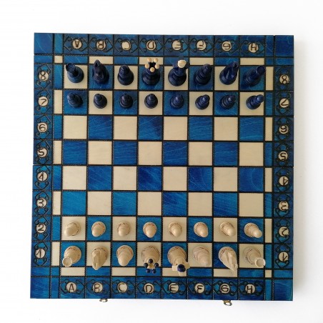 Échiquier Pliable 40×40 cm en Bois – Haute Qualité LEDELIRANT