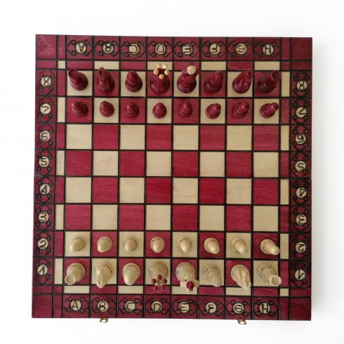 Échiquier Pliable 40×40 cm en Bois – Haute Qualité LEDELIRANT