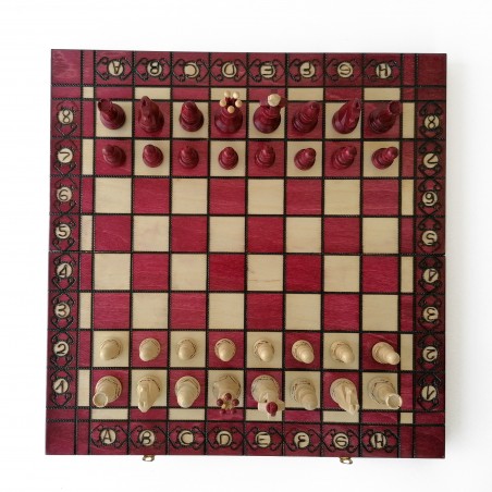 Échiquier Pliable 40×40 cm en Bois – Haute Qualité LEDELIRANT
