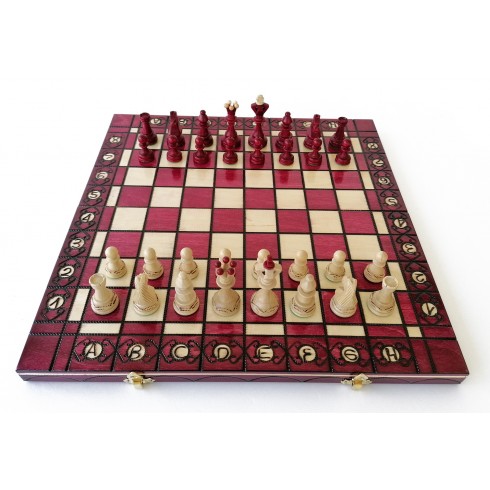 Échiquier Pliable 40×40 cm en Bois – Haute Qualité LEDELIRANT