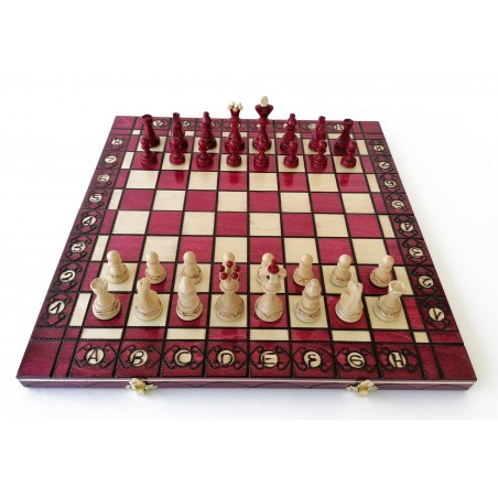 Échiquier Pliable 40×40 cm en Bois – Haute Qualité LEDELIRANT