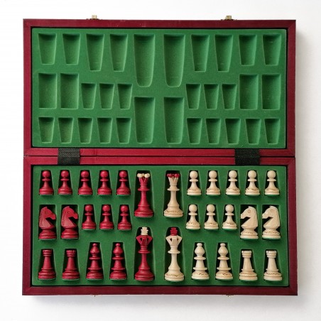 Échiquier Pliable 40×40 cm en Bois – Haute Qualité LEDELIRANT