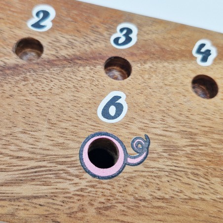 Le Trou du Cochon XL – Jeu d’Ambiance en Bois Massif | Jeu de Dés Familial & Apéro | Fabrication Artisanale | LEDELIRANT