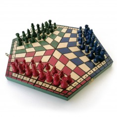 Échecs à 3 Yalta - 41x35 cm