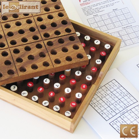 Acheter Jeu de société Sudoku en bois avec tiroir, échiquier à 81