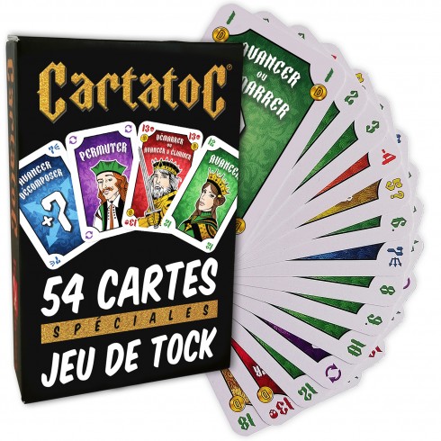 Cartes TOCK TOC CARTATOC  54 cartes spéciales pour jouer au jeu de tock cochon TAC TIK